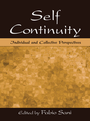 cover image of Self Continuity